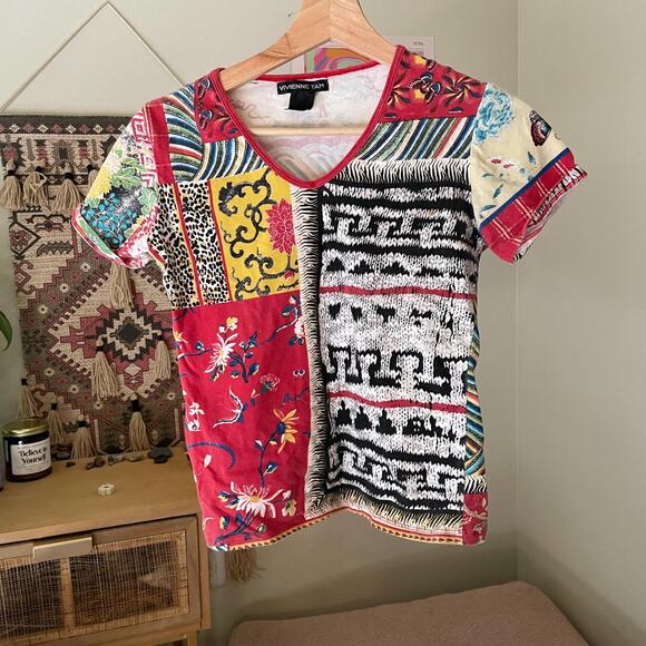 VIVIENNE TAM archive angels baby tee vintage 90s rare | size xs/s - Picture 3 of 5